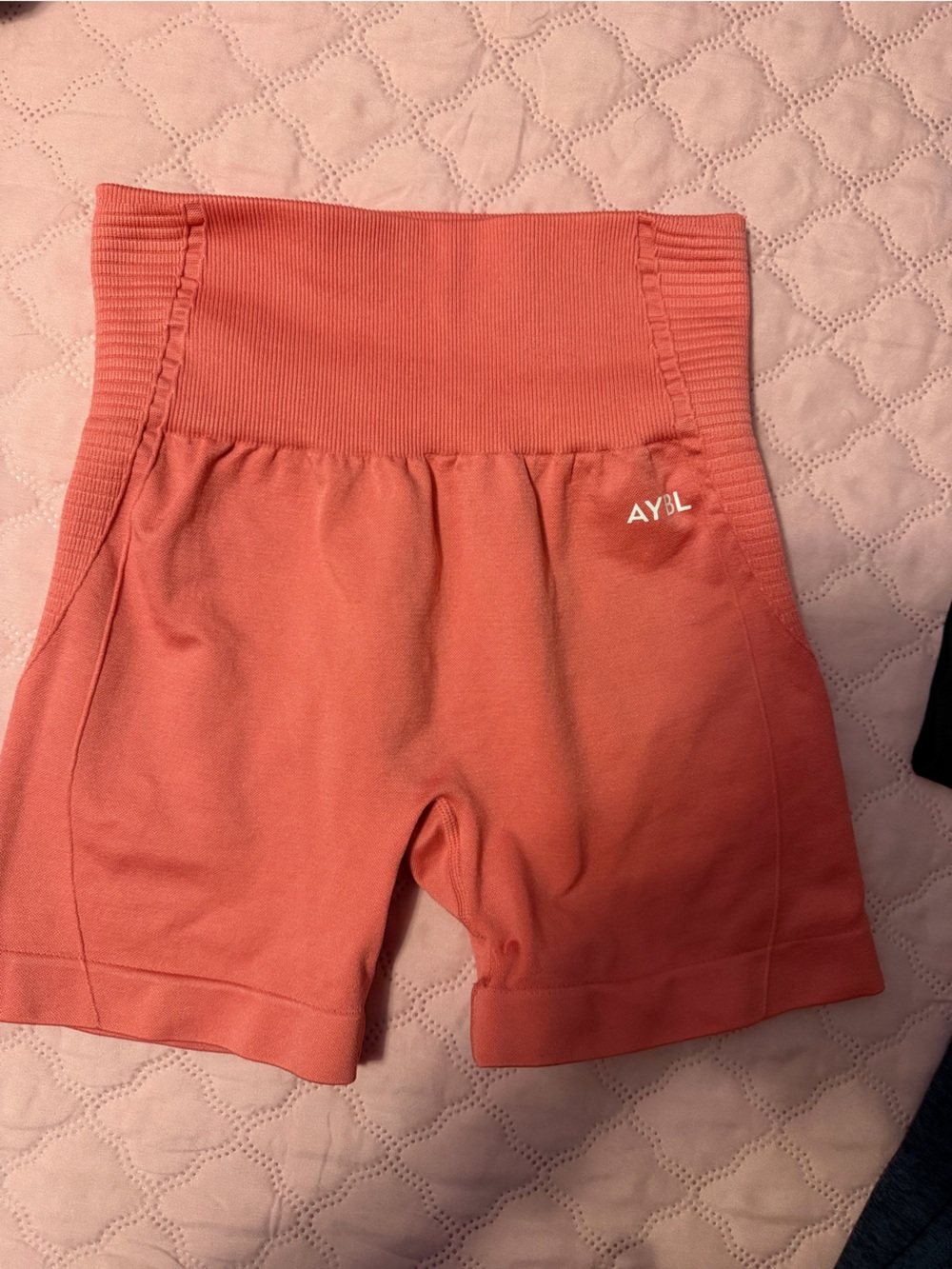 AYBL Coral High-Waist Athletic Shorts